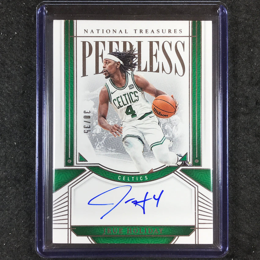 2023-24 National Treasures JRUE HOLIDAY Peerless Signatures Auto 30/35