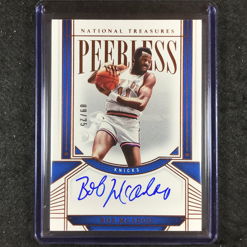 2023-24 National Treasures BOB MCADOO Peerless Signatures Auto Bronze 9/25