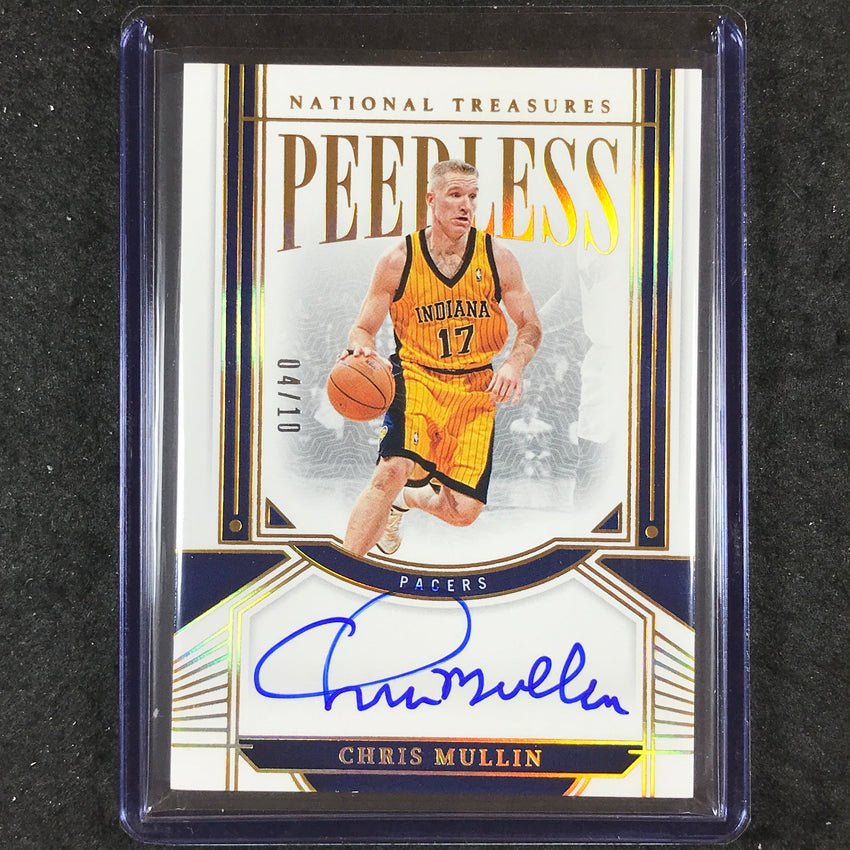 2023-24 National Treasures CHRIS MULLIN Peerless Signatures Auto Gold 4/10