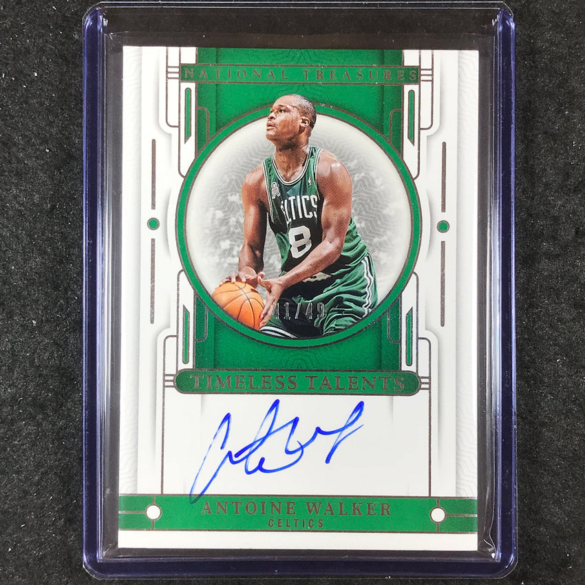 2023-24 National Treasures ANTOINE WALKER Timeless Talents Auto 41/49