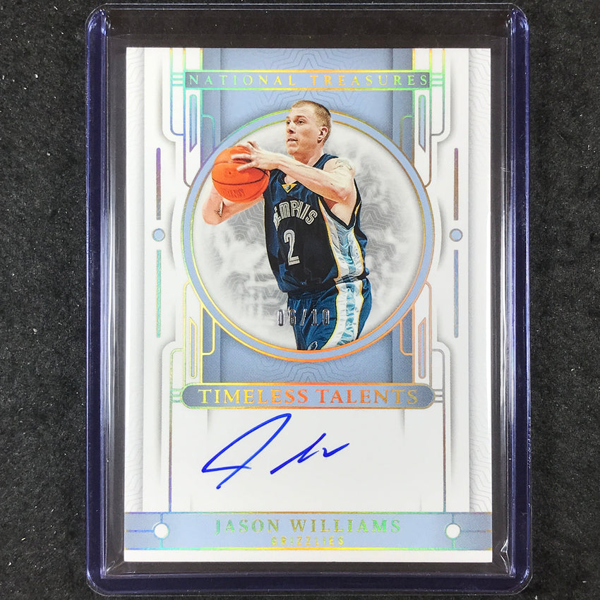 2023-24 National Treasures JASON WILLIAMS Timeless Talents Auto Gold 6/10