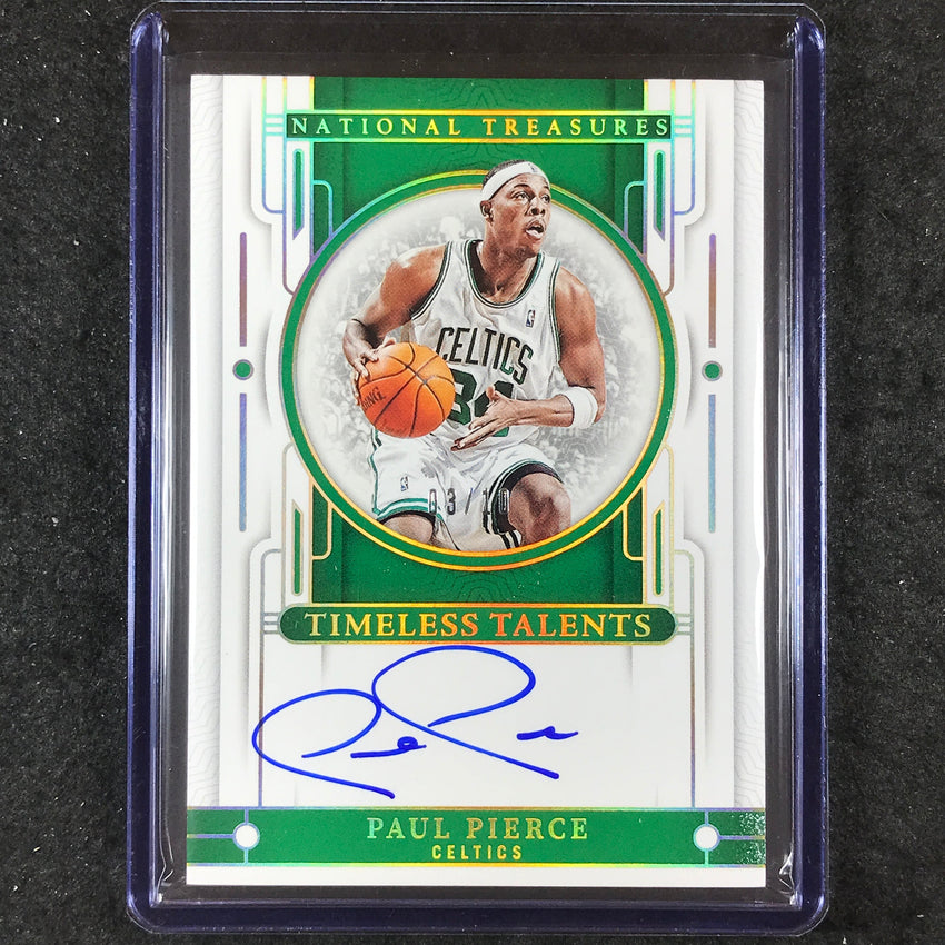 2023-24 National Treasures PAUL PIERCE Timeless Talents Auto Gold 3/10