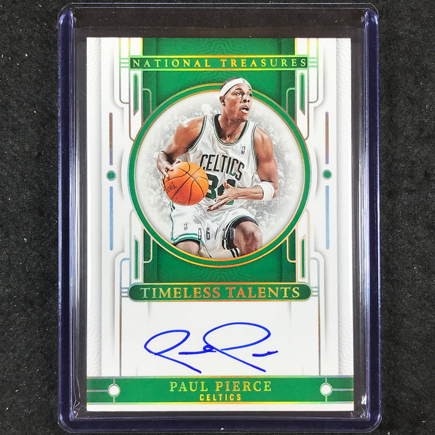 2023-24 National Treasures PAUL PIERCE Timeless Talents Auto Gold 6/10