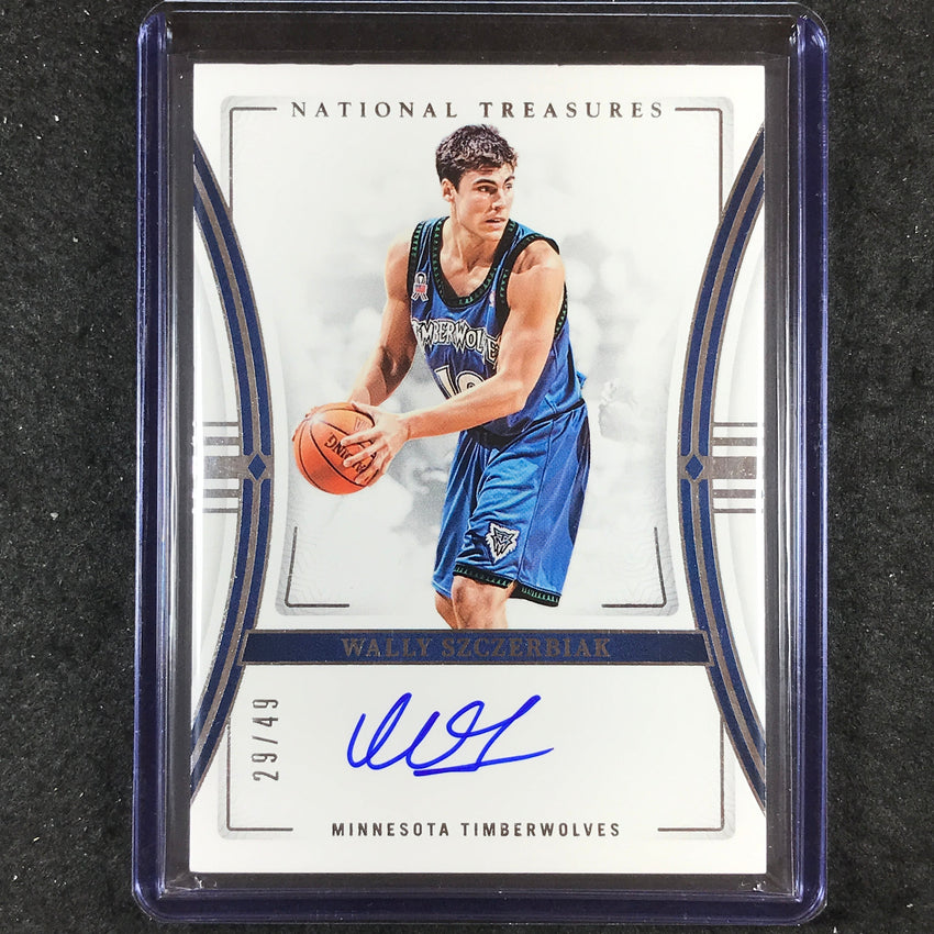 2023-24 National Treasures WALLY SZCZERBIAK Signatures Auto 29/49