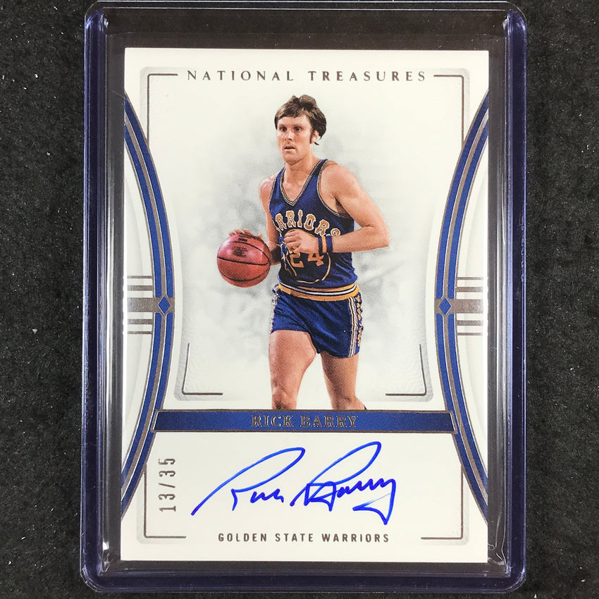 2023-24 National Treasures RICK BARRY Signatures Auto 13/35