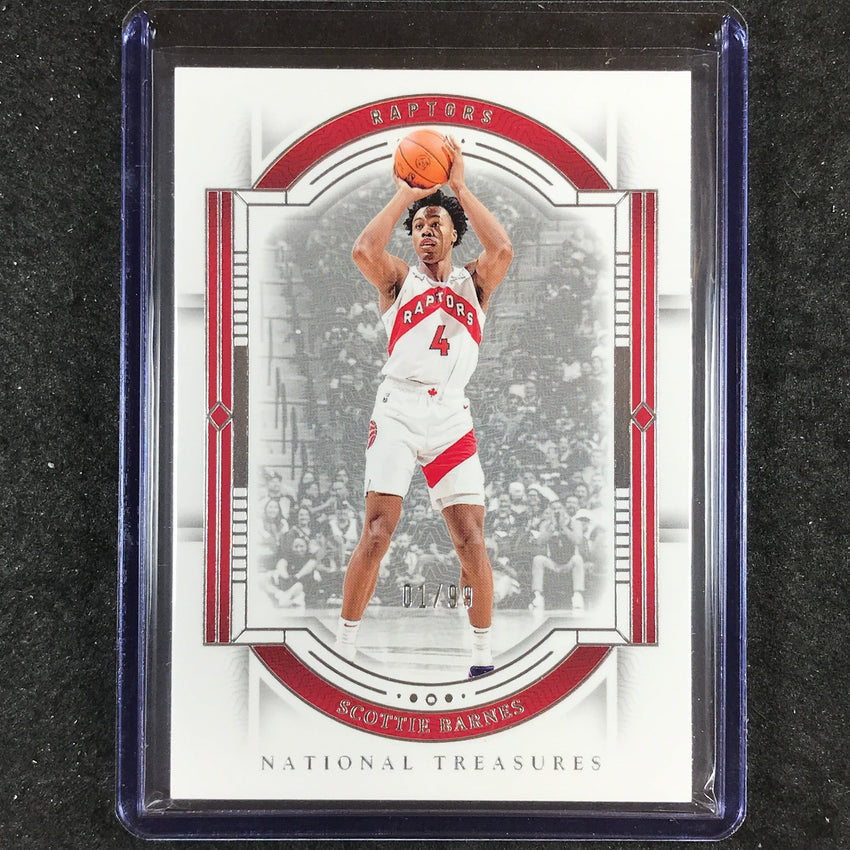 2023-24 National Treasures SCOTTIE BARNES Base 1/99 #70