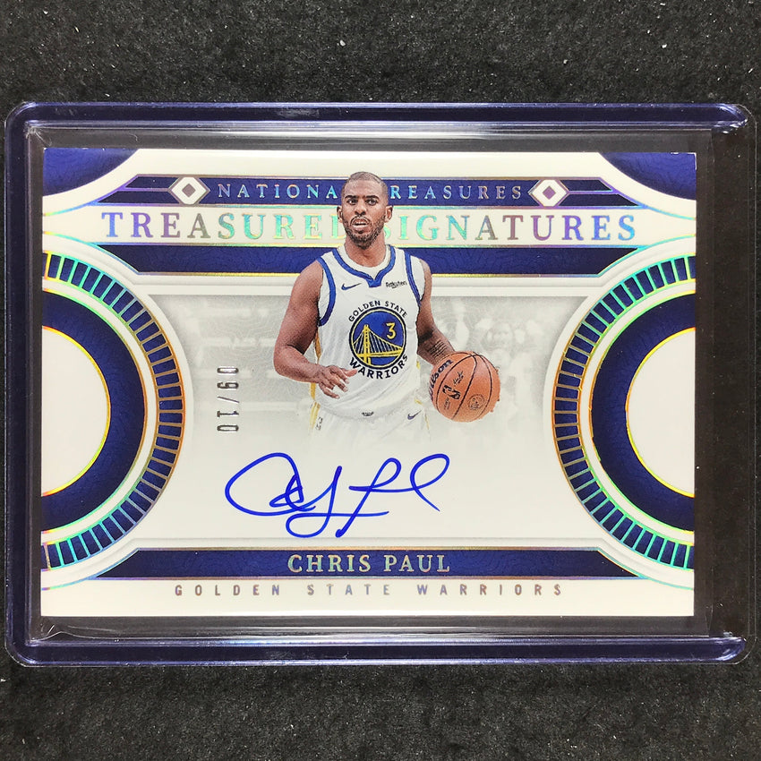 2023-24 National Treasures CHRIS PAUL Treasured Signatures Auto Gold 9/10