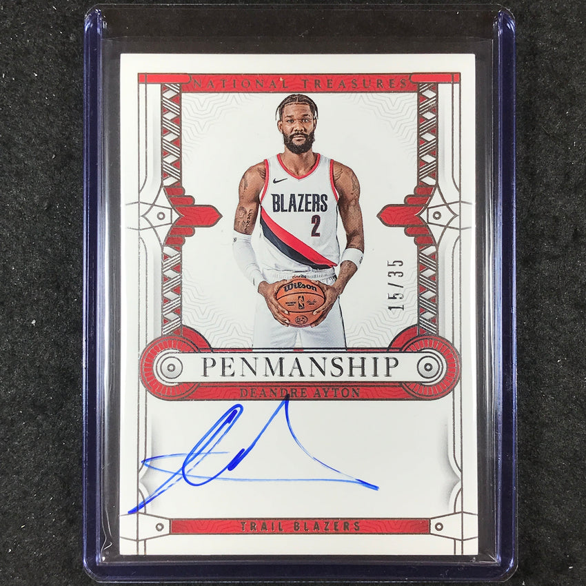 2023-24 National Treasures DEANDRE AYTON Penmanship Auto 15/35