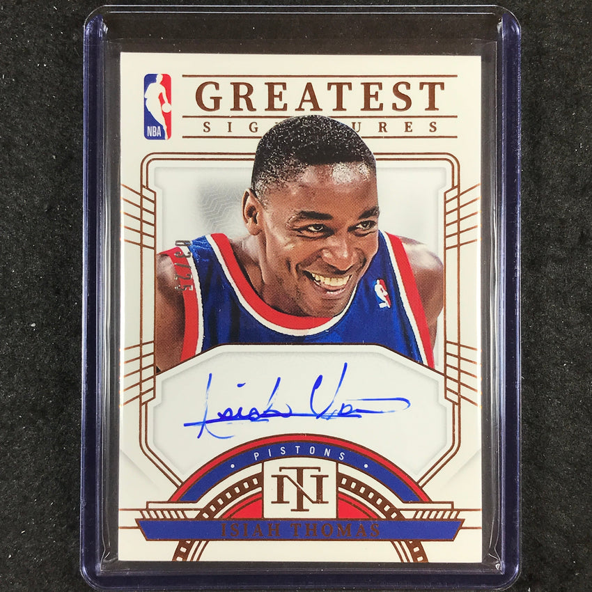 2023-24 National Treasures ISIAH THOMAS NBA Greatest Signatures Auto Bronze 3/25