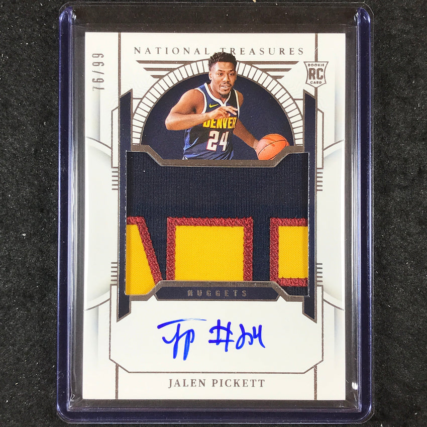 2023-24 National Treasures JALEN PICKETT Rookie Patch Auto 76/99