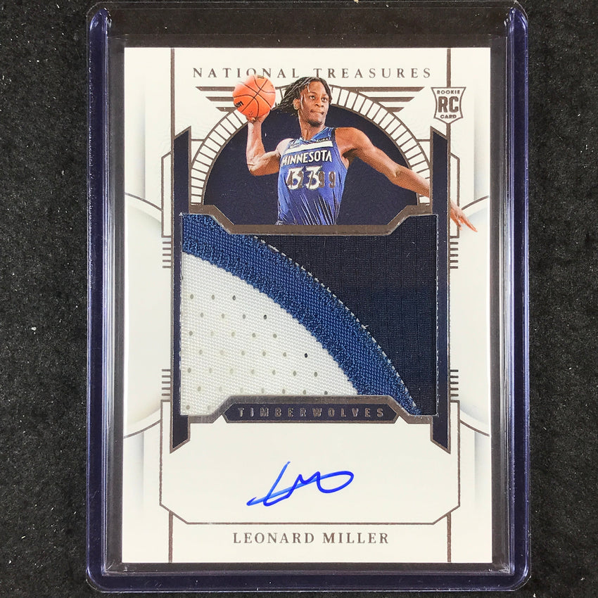 2023-24 National Treasures LEONARD MILLER Rookie Patch Auto 42/99