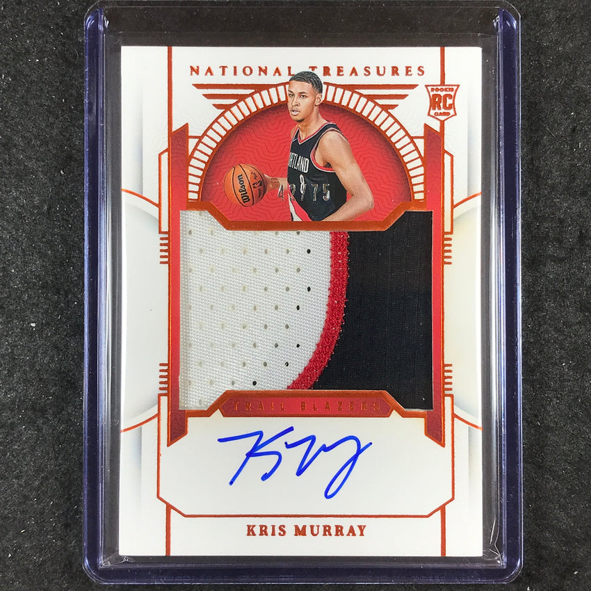 2023-24 National Treasures KRIS MURRAY Rookie Patch Auto Orange 42/75