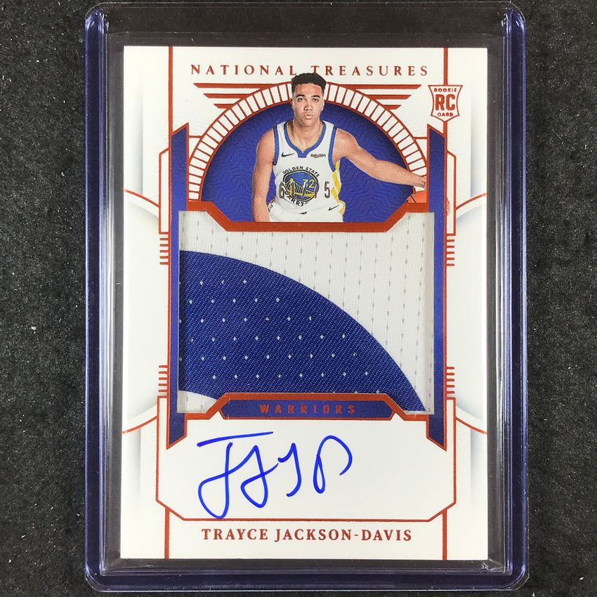 2023-24 National Treasures TRAYCE JACKSON-DAVIS Rookie Patch Auto Orange 61/75