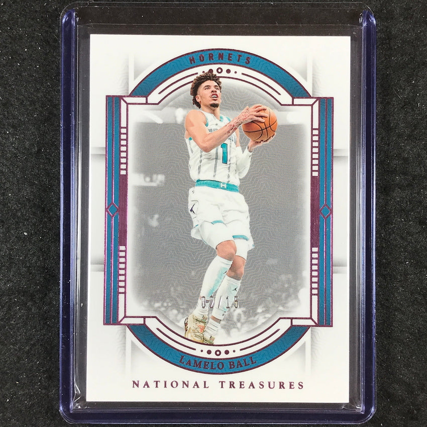2023-24 National Treasures LAMELO BALL Base Pink 2/15 #96