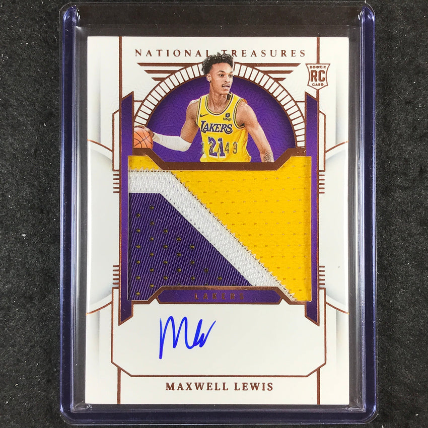 2023-24 National Treasures MAXWELL LEWIS Rookie Patch Auto Bronze 13/49