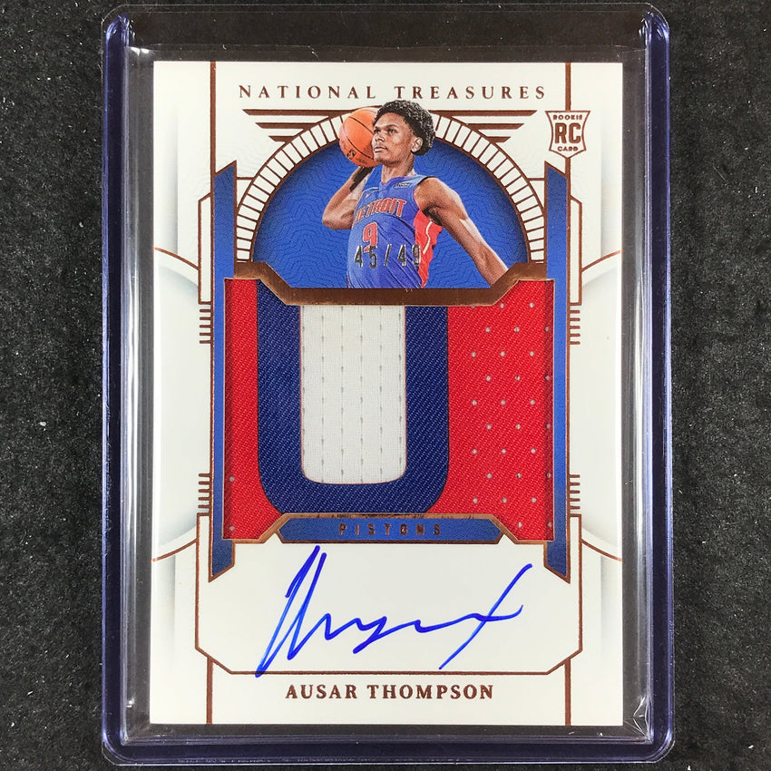 2023-24 National Treasures AUSAR THOMPSON Rookie Patch Auto Bronze 45/49