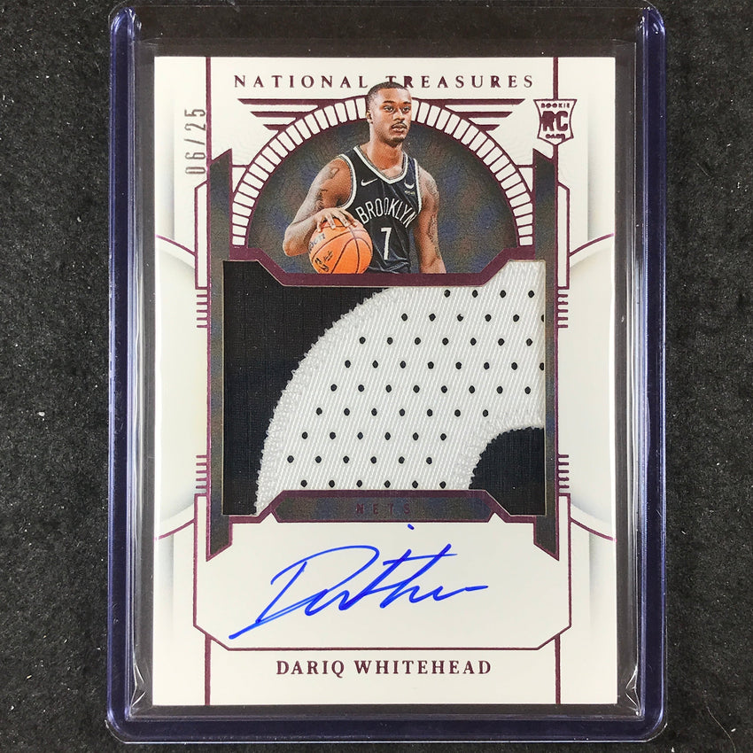 2023-24 National Treasures DARIQ WHITEHEAD Rookie Patch Auto Pink 6/25