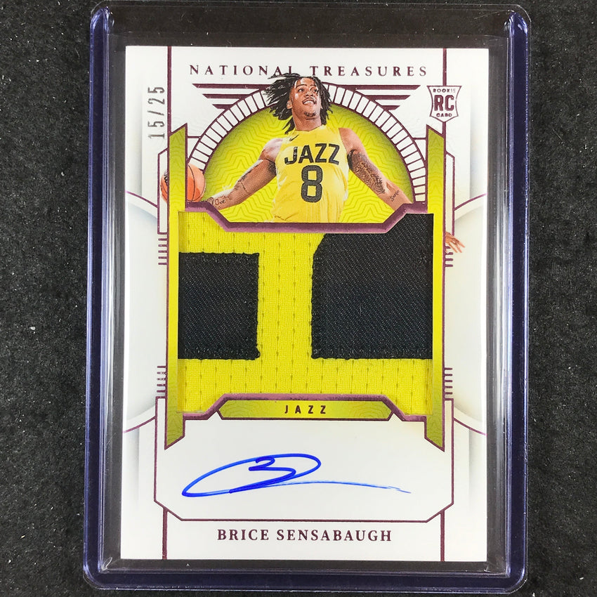2023-24 National Treasures BRICE SENSABAUGH Rookie Patch Auto Pink 15/25