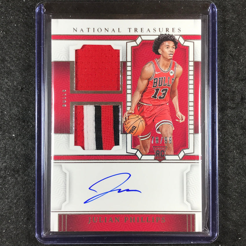 2023-24 National Treasures JULIAN PHILLIPS Rookie Dual Materials Auto 78/99