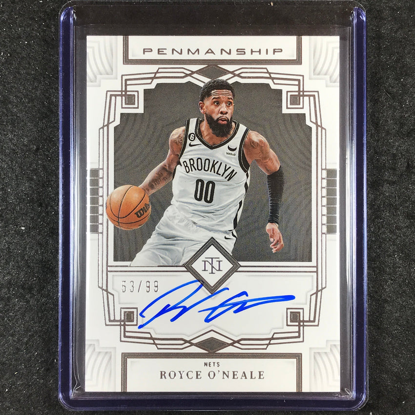 2023-24 National Treasures ROYCE O'NEALE 22-23 Update Penmanship Auto 53/99