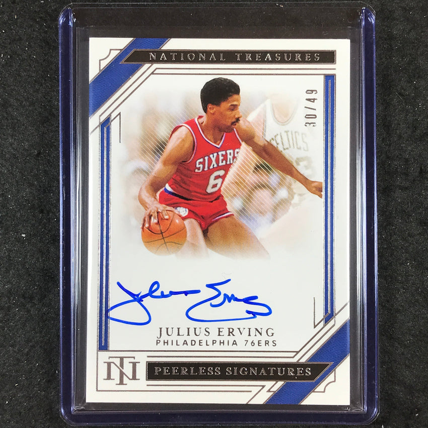 2023-24 National Treasures JULIUS ERVING 20-21 Update Peerless Auto 30/49