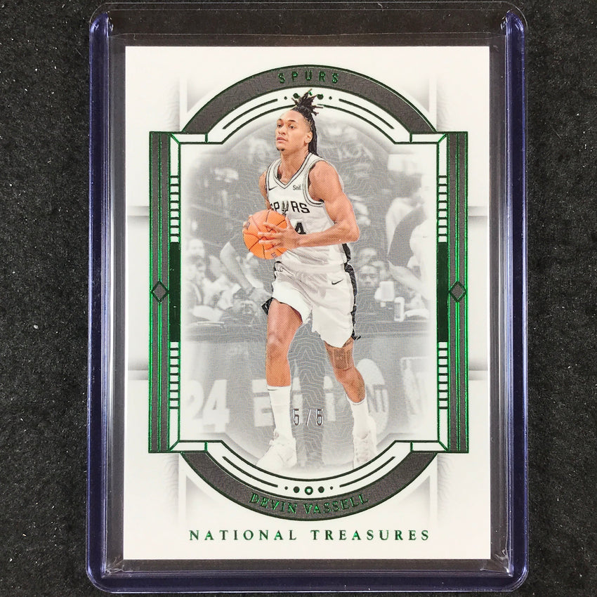 2023-24 National Treasures DEVIN VASSELL Base Green 5/5 #47
