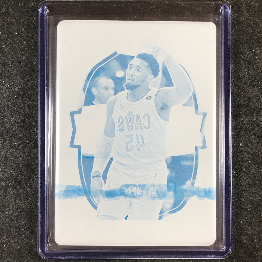 2023-24 National Treasures DONOVAN MITCHELL Select Printing Plate Cyan 1/1 #31