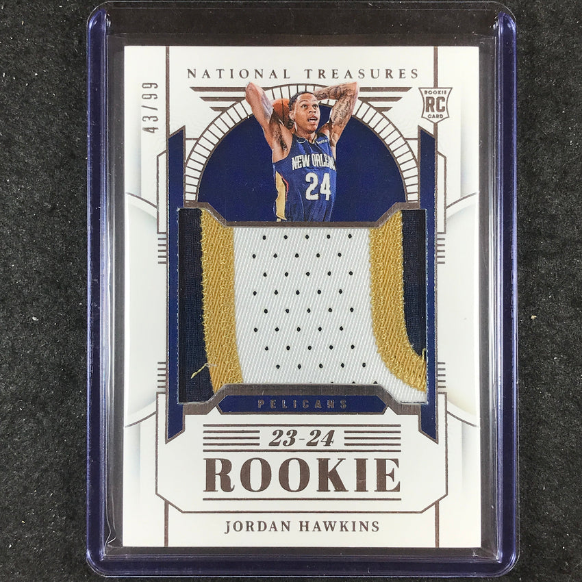 2023-24 National Treasures JORDAN HAWKINS Base Rookie Patch Relic 43/99