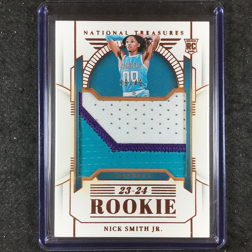 2023-24 National Treasures NICK SMITH JR. Base Rookie Patch Relic Bronze 39/49