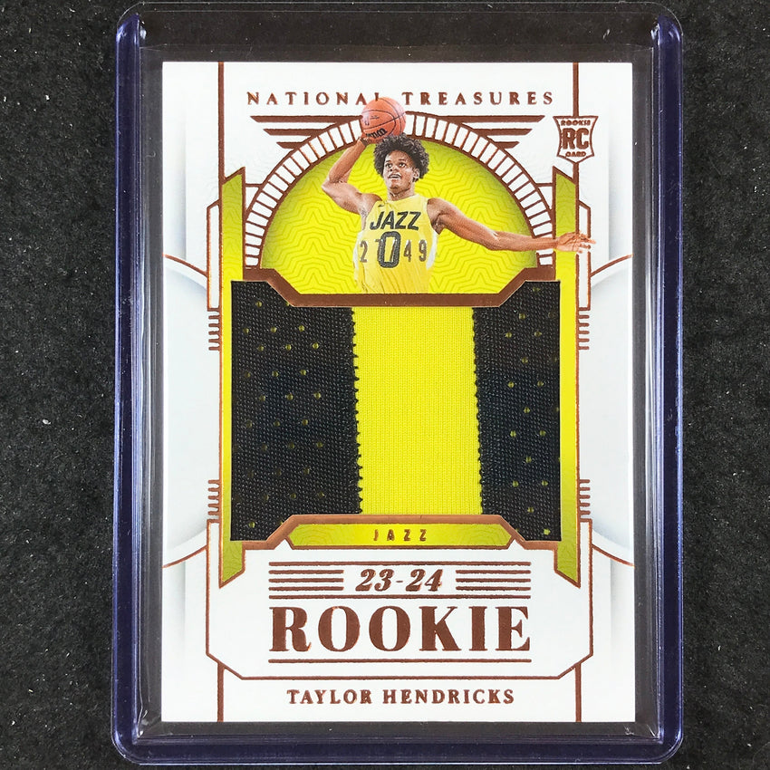2023-24 National Treasures TAYLOR HENDRICKS Base Rookie Patch Relic Bronze 27/49