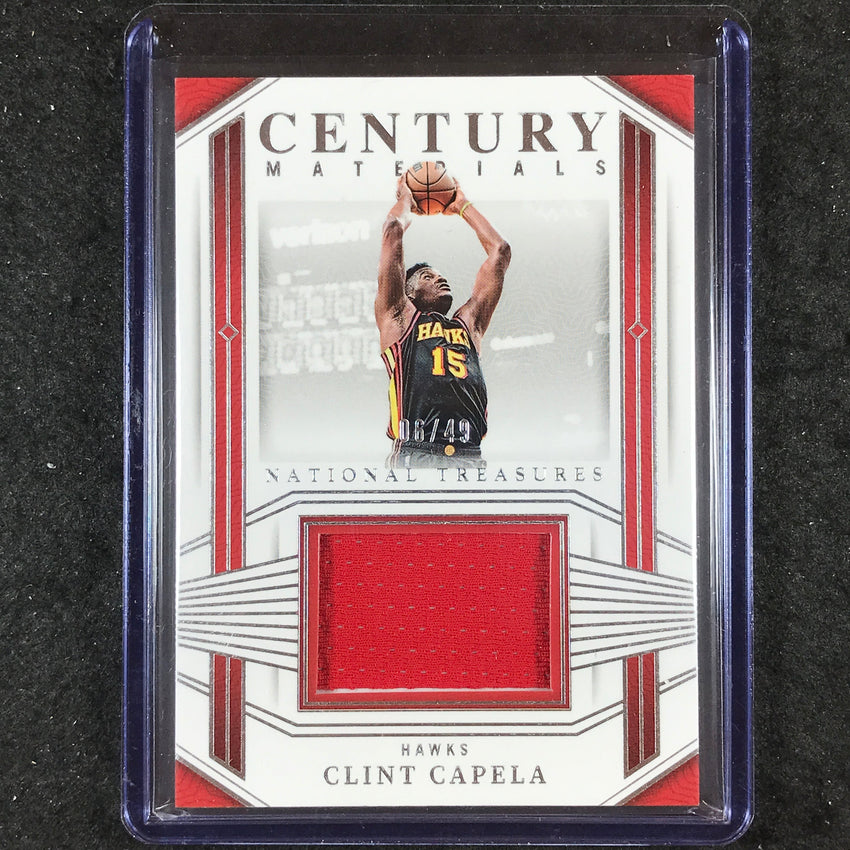 2023-24 National Treasures CLINT CAPELA Century Materials Jersey Relic 6/49