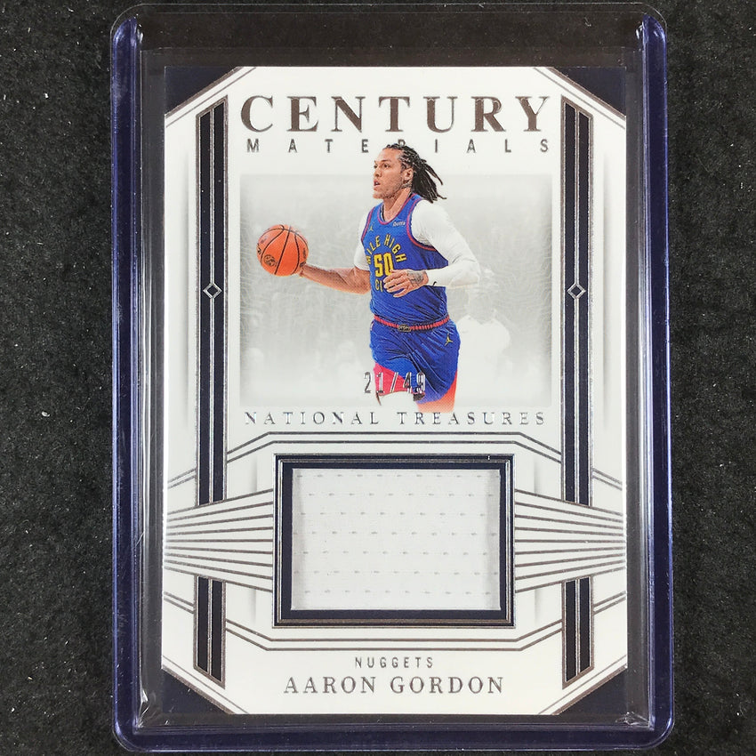 2023-24 National Treasures AARON GORDON Century Materials Jersey Relic 21/49