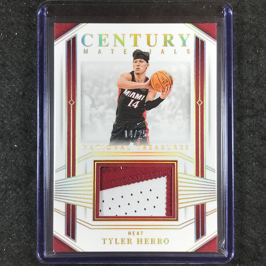 2023-24 National Treasures TYLER HERRO Century Materials Patch Relic Prime 14/25
