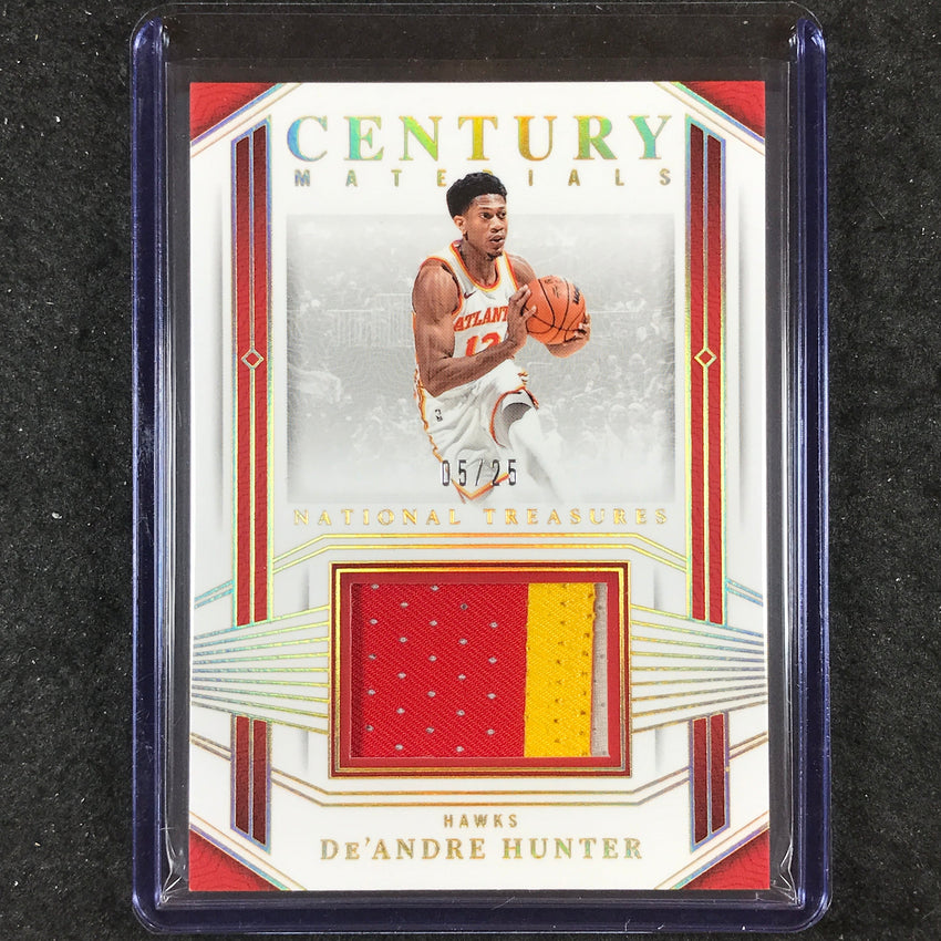 2023-24 National Treasures DE'ANDRE HUNTER Century Materials Patch Prime 5/25