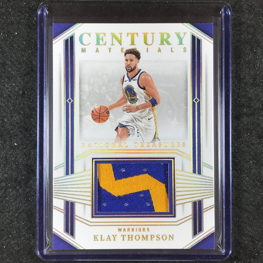 2023-24 National Treasures KLAY THOMPSON Century Materials Patch Relic Prime 4/5