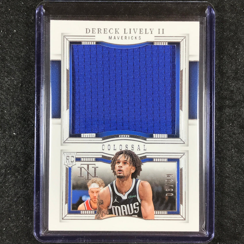 2023-24 National Treasures DERECK LIVELY II Colossal Rookie Materials 3/99