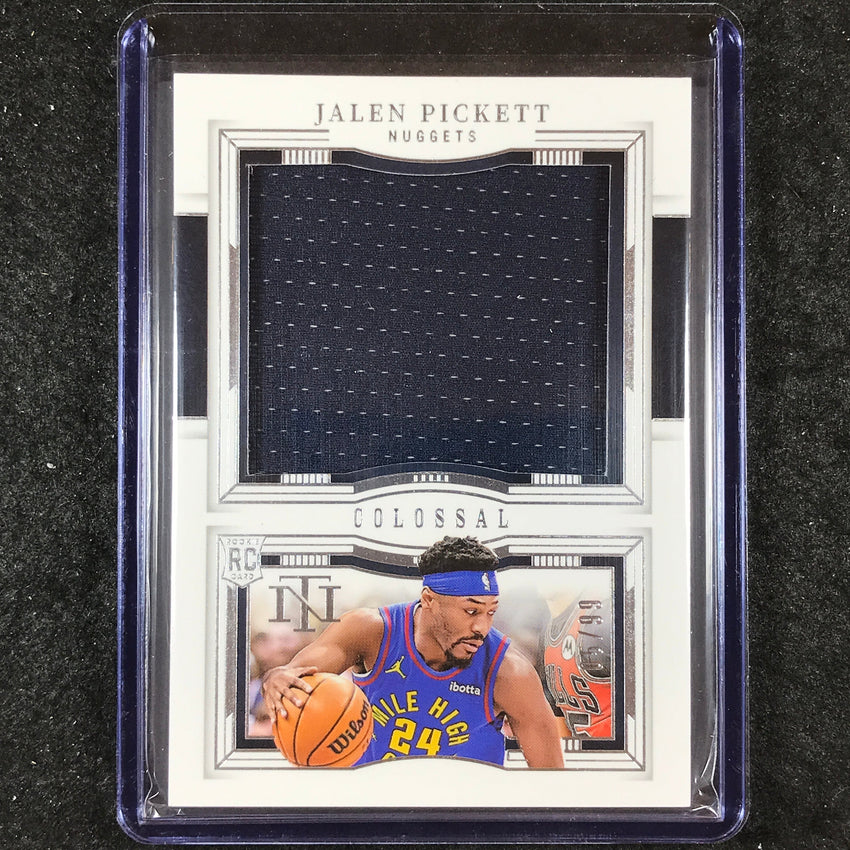 2023-24 National Treasures JALEN PICKETT Colossal Rookie Materials Jersey 5/99