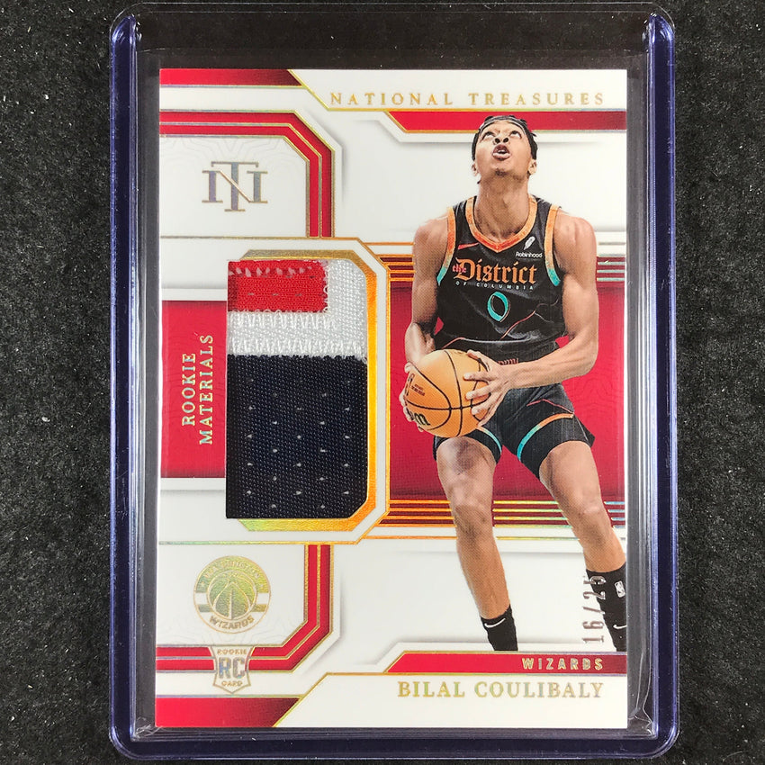 2023-24 National Treasures BILAL COULIBALY Rookie Materials Patch Prime 16/25