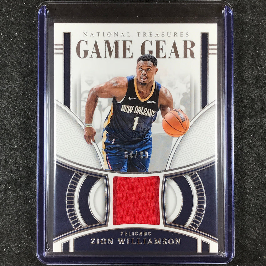2023-24 National Treasures ZION WILLIAMSON Game Gear Jersey Relic 64/99