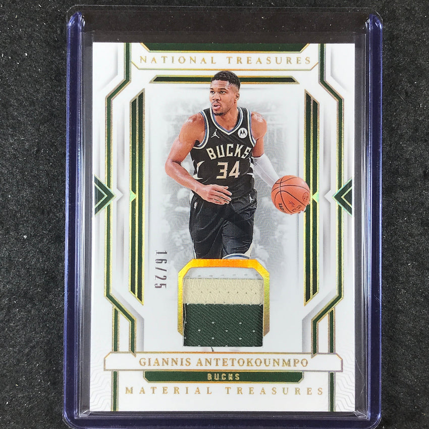 2023-24 National Treasures GIANNIS ANTETOKOUNMPO Material Treasures Patch 16/25