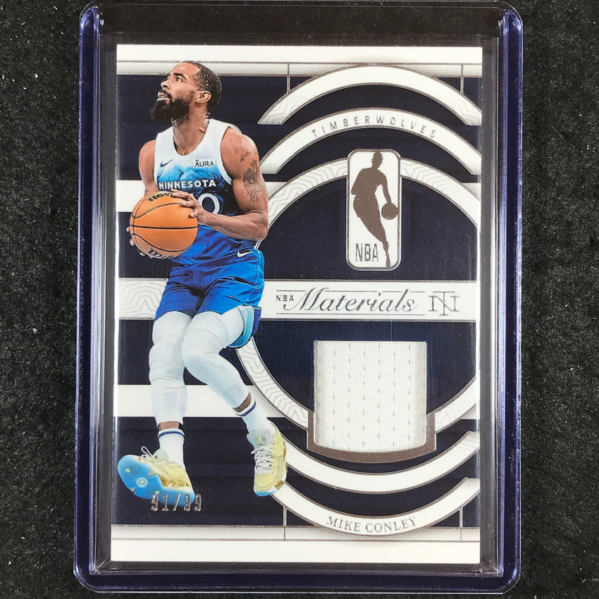 2023-24 National Treasures MIKE CONLEY NBA Materials Jersey Relic 91/99