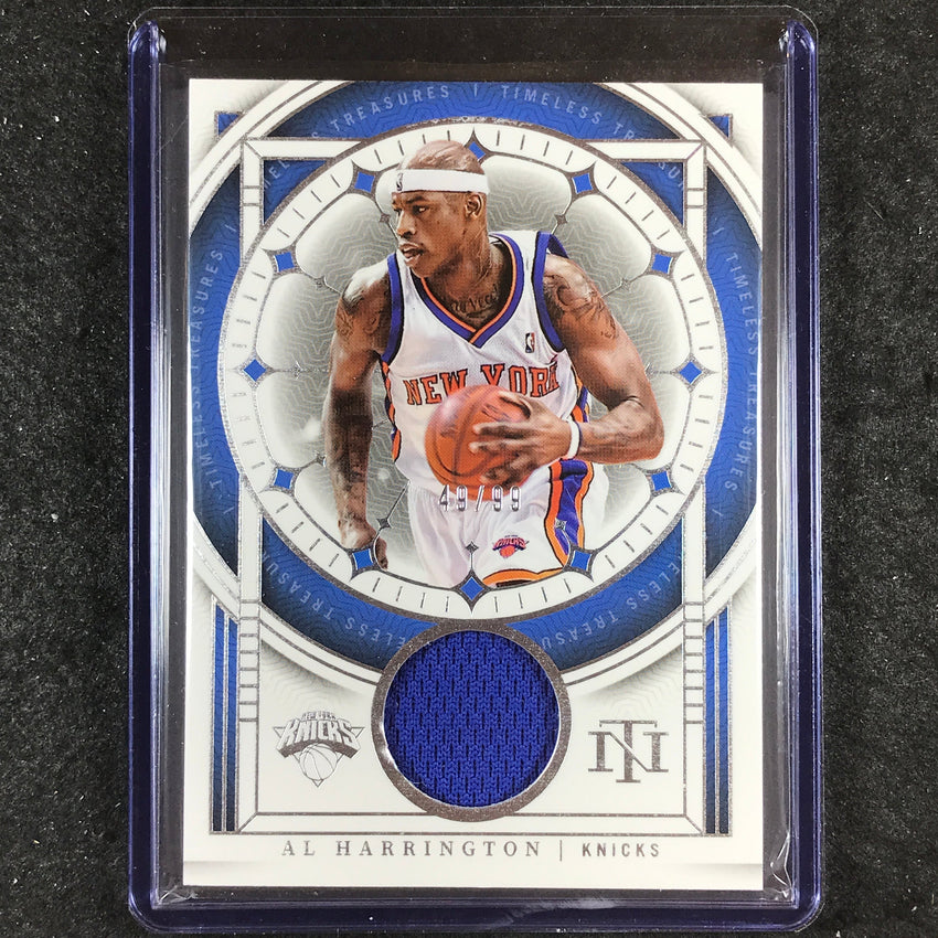 2023-24 National Treasures AL HARRINGTON Timeless Treasures Materials 49/99