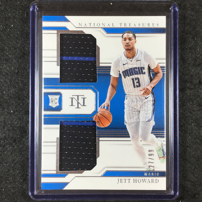 2023-24 National Treasures JETT HOWARD Rookie Dual Materials Jersey Relic 27/99