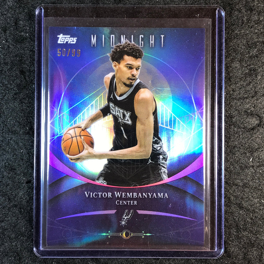2025-26 Topps Midnight VICTOR WEMBANYAMA Base Twilight 50/99 #41