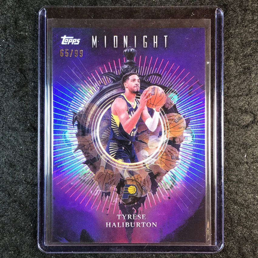 2025-26 Topps Midnight TYRESE HALIBURTON Insomnia Twilight 65/99 #7