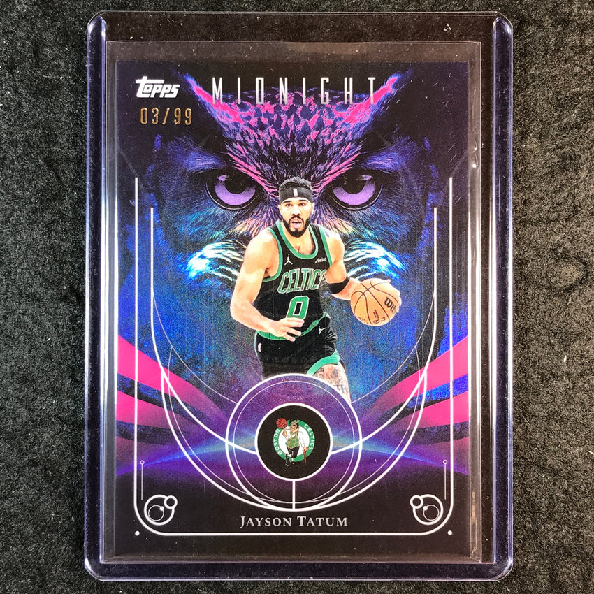 2025-26 Topps Midnight JAYSON TATUM Night Owls Twilight 3/99 #8