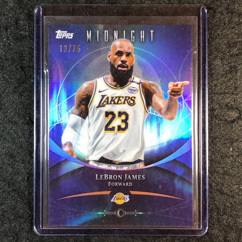 2025-26 Topps Midnight LEBRON JAMES Base Dusk 13/75 #40