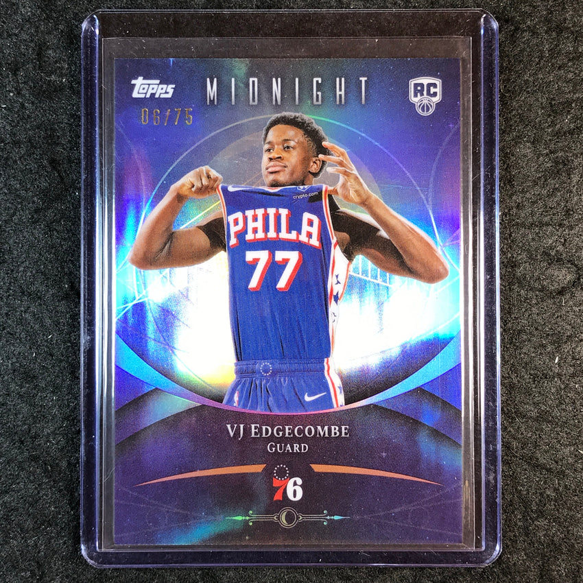 2025-26 Topps Midnight VJ EDGECOMBE Rookie Base Dusk 6/75 #63