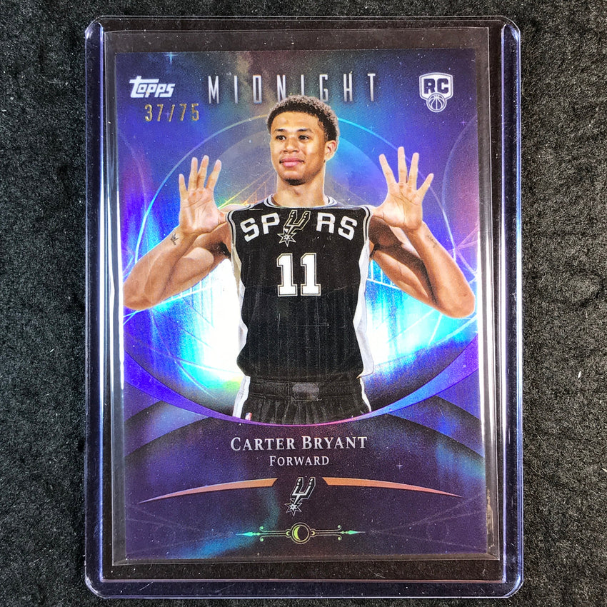 2025-26 Topps Midnight CARTER BRYANT Rookie Base Dusk 37/75 #74