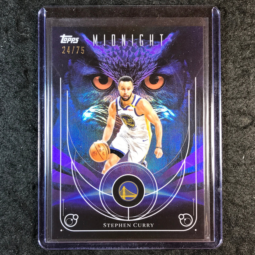 2025-26 Topps Midnight STEPHEN CURRY Night Owls Dusk 24/75 #7